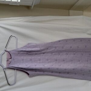 Vintage Lilac Halter Dress w/ Daisy Print & opening in the back by Explosion